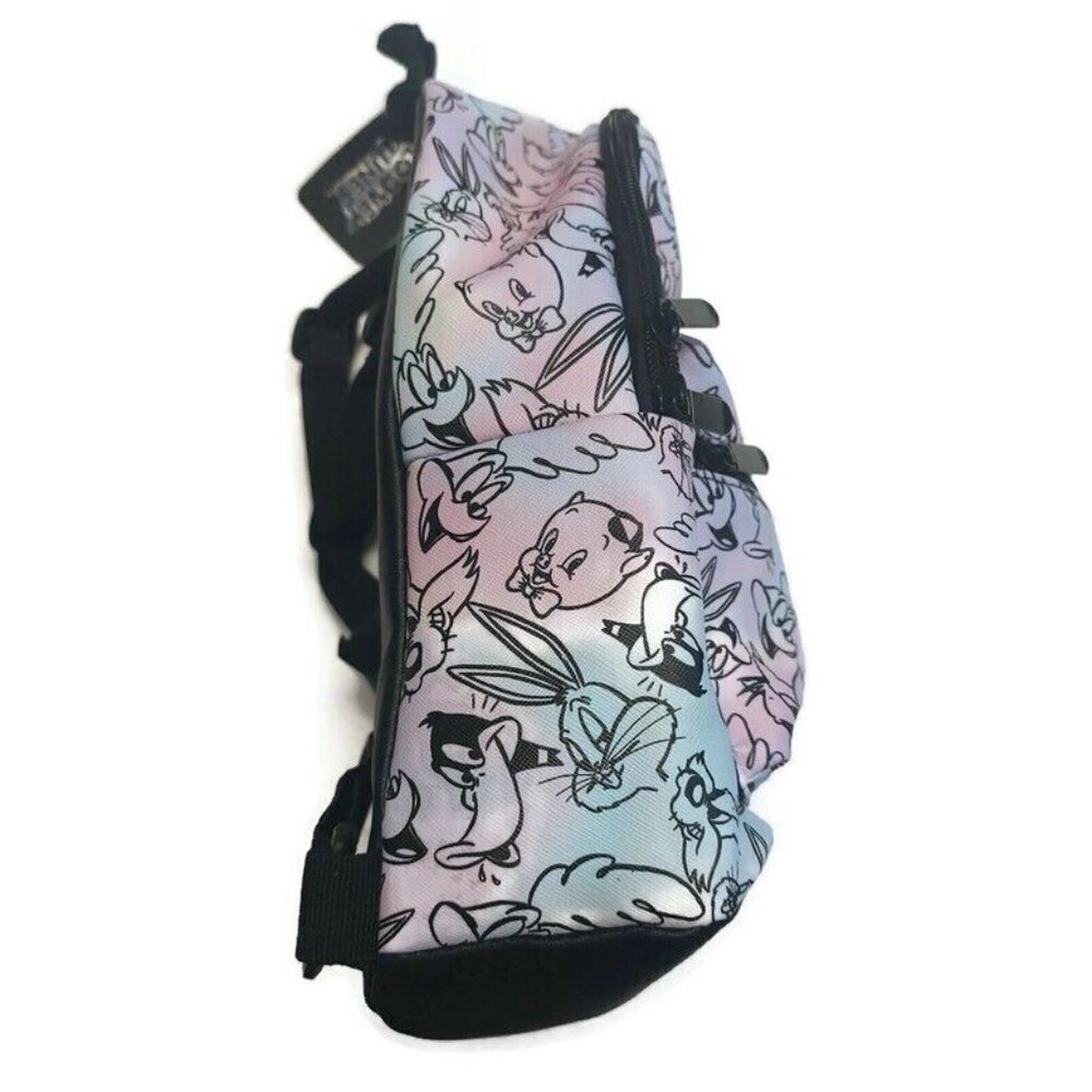 Bioworld WB Looney Tunes MINI Backpack Multi-Color Porky Pig Bugs Bunny 11" x 9" - Picture 5 of 6